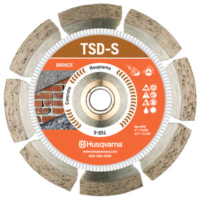 Husqvarna Tacti-Cut Dri Disc 4-1/2 in. D X 7/8 in. Steel Segmented Rim Diamond Saw Blade