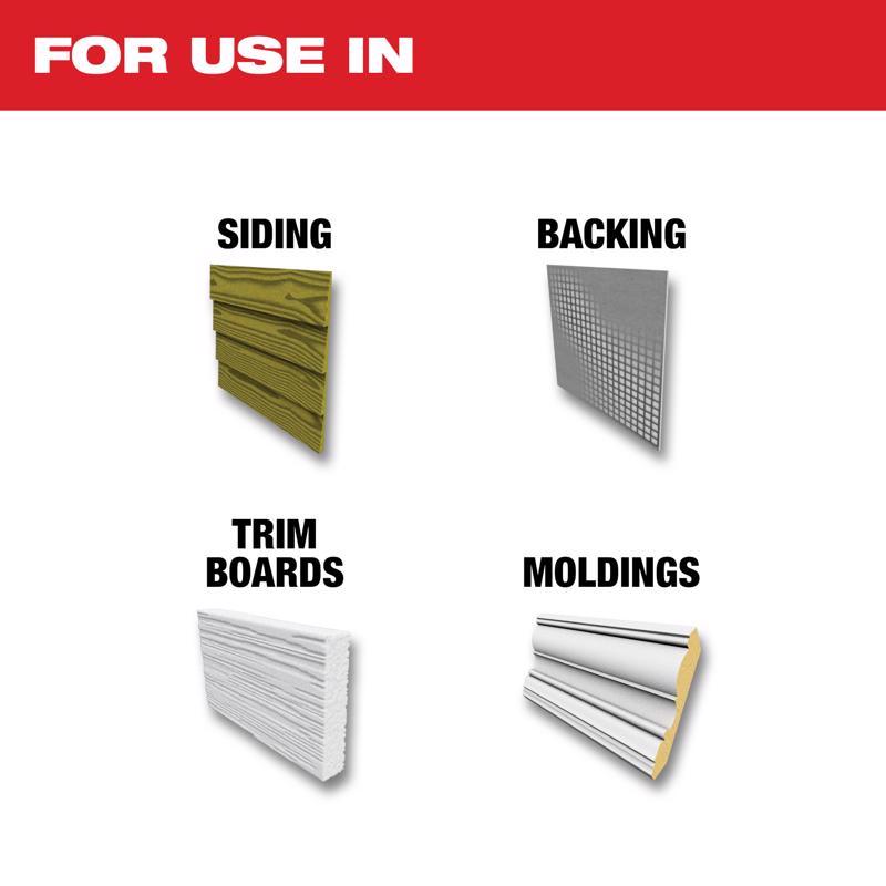 Milwaukee 7-1/4 in. D X 5/8 in. Polycrystalline Diamond Fiber Cement Blade 4 teeth