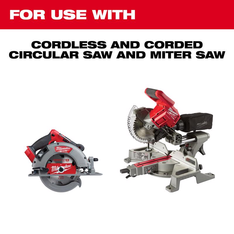 Milwaukee 7-1/4 in. D X 5/8 in. Basic Tungsten Carbide Framing Blade 24 teeth