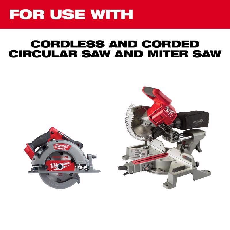 Milwaukee 7-1/4 in. D X 5/8 in. Ultra Fine Tungsten Carbide Saw Blade 60 teeth