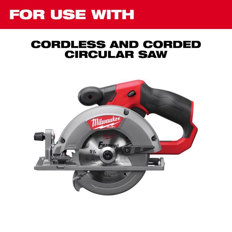 Milwaukee 5-3/8 in. D X 10 mm Tungsten Carbide Framing Blade 16 teeth
