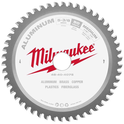 Milwaukee Metal Tech 5-3/8 in. D X 20 mm Non-Ferrous Tungsten Carbide Metal Blade 50 teeth
