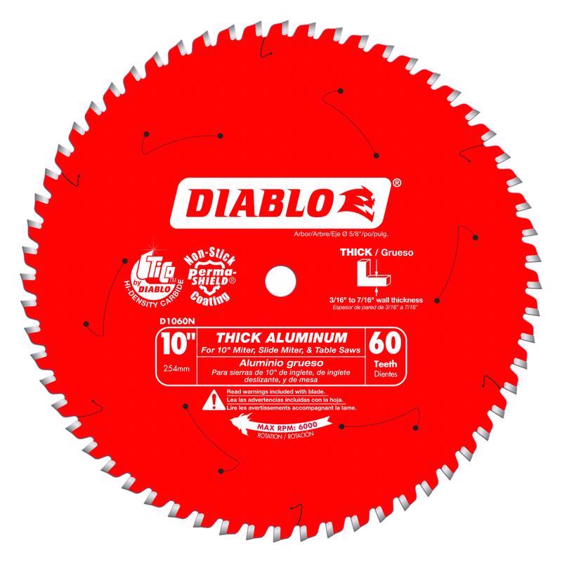 Diablo 10 in. D X 5/8 in. TiCo Hi-Density Carbide Circular Saw Blade 60 teeth