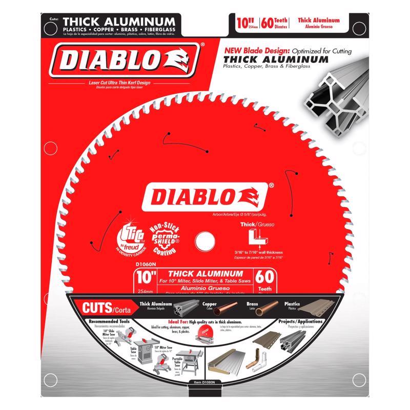 Diablo 10 in. D X 5/8 in. TiCo Hi-Density Carbide Circular Saw Blade 60 teeth