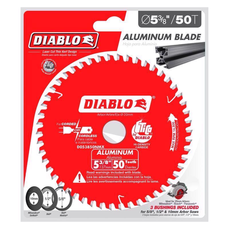 Diablo 5-3/8 in. D X 20 mm TiCo Hi-Density Carbide Circular Saw Blade 50 teeth