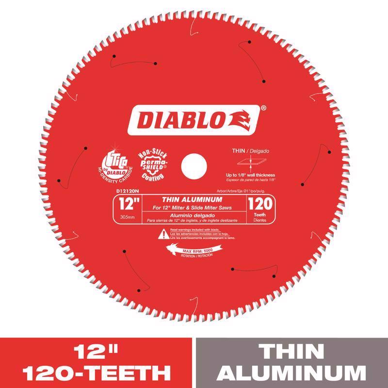 Diablo 12 in. D X 1 in. TiCo Hi-Density Carbide Circular Saw Blade 120 teeth