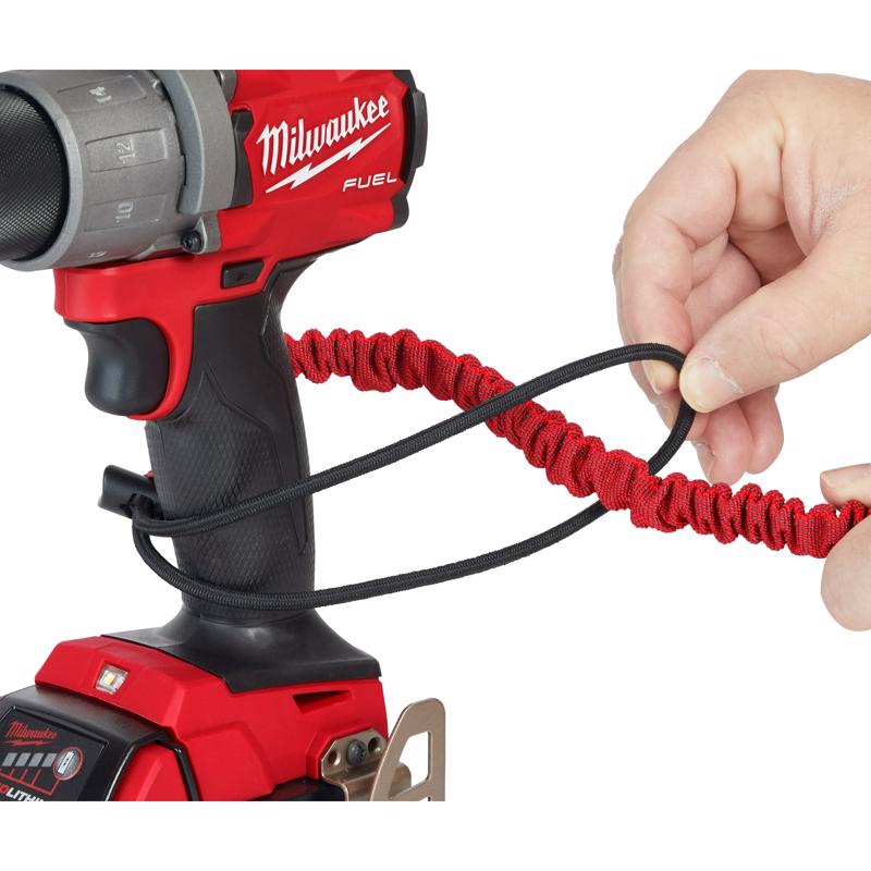 Milwaukee Nylon/Stainless Steel Red Locking Tool Lanyard
