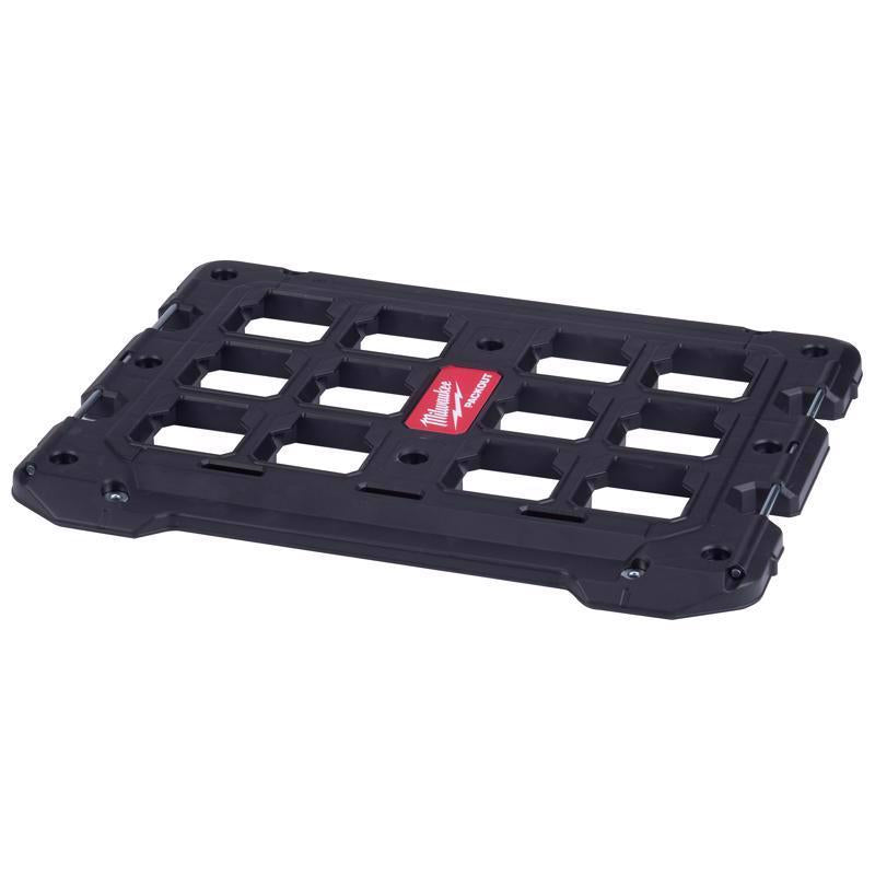 Milwaukee Packout Garage Organizer Mounting Plate Polypropylene Black