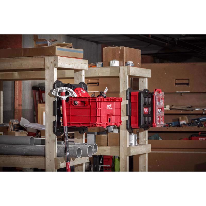 Milwaukee Packout Garage Organizer Mounting Plate Polypropylene Black