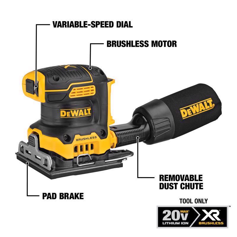 DeWalt 20V MAX XR Cordless 1/4 Sheet Variable Speed Sander Tool Only