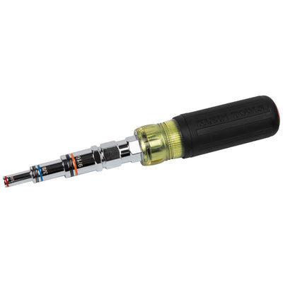 Klein Tools 3/16, 1/4, 5/16, 11/32, 3/8, 7/16, 1/2, 9/16, 3/4 in. Hollow Shaft 9-in-1 Multi-Bit Nutd
