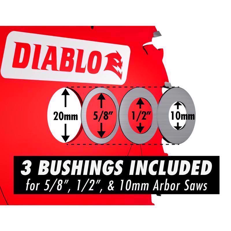 Diablo 5-3/8 in. D X 20 mm Fast Framing TiCo Hi-Density Carbide Trim Saw Blade 18 teeth