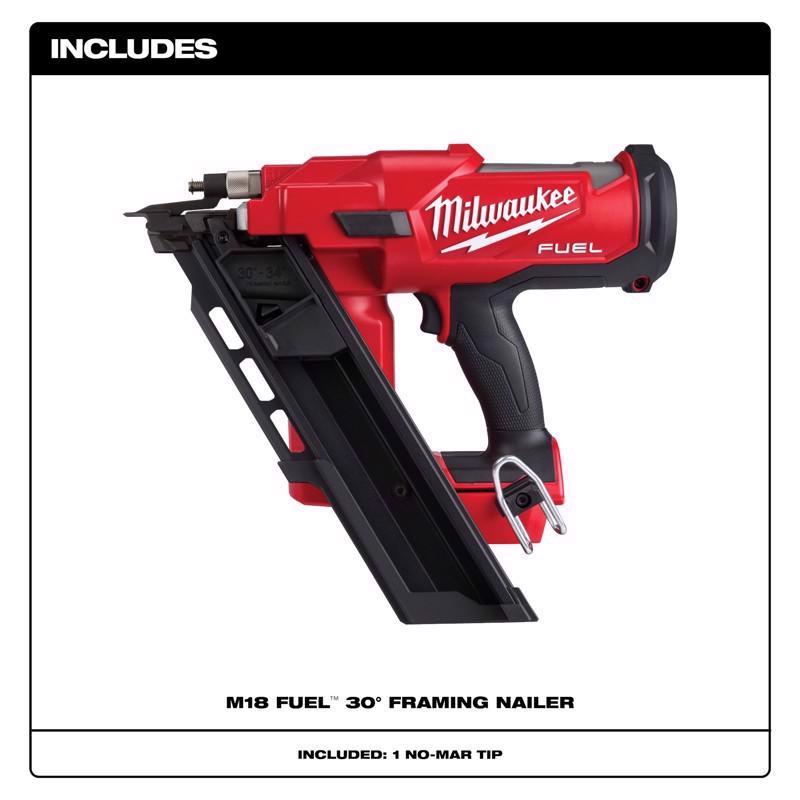 Milwaukee M18 FUEL Brushless 30 deg Framing Nailer