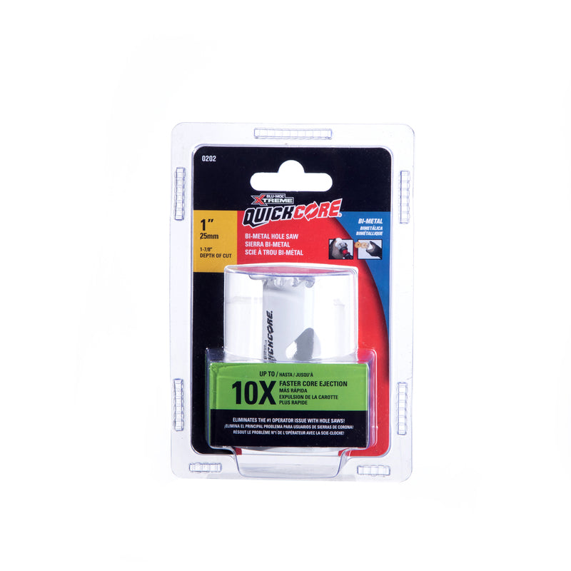 Blu-Mol Xtreme QuickCore 1 in. Bi-Metal Hole Saw
