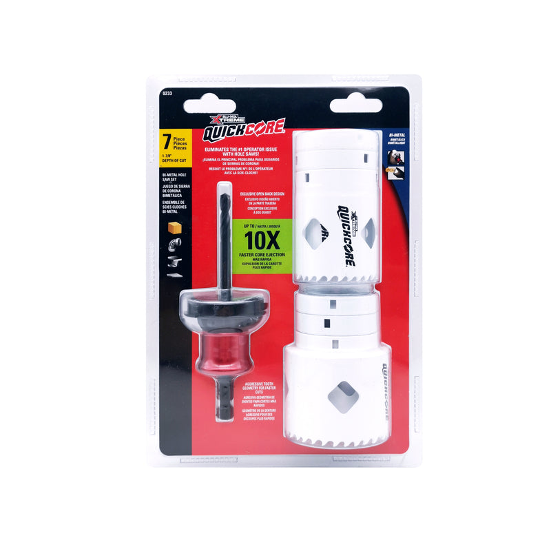 Blu-Mol Xtreme QuickCore Bi-Metal Hole Saw Set