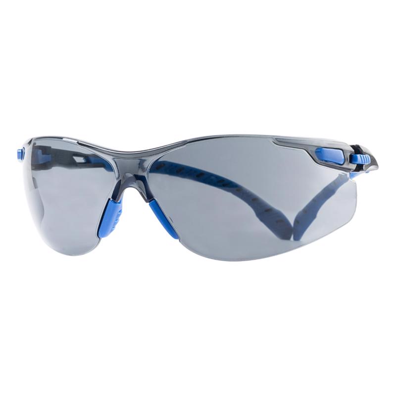 3M Scotchgard Anti-Fog Modern/Sleek Impact-Resistant Safety Glasses Gray Lens Black/Blue Frame