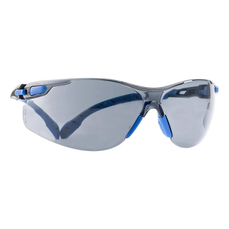3M Scotchgard Anti-Fog Modern/Sleek Impact-Resistant Safety Glasses Gray Lens Black/Blue Frame