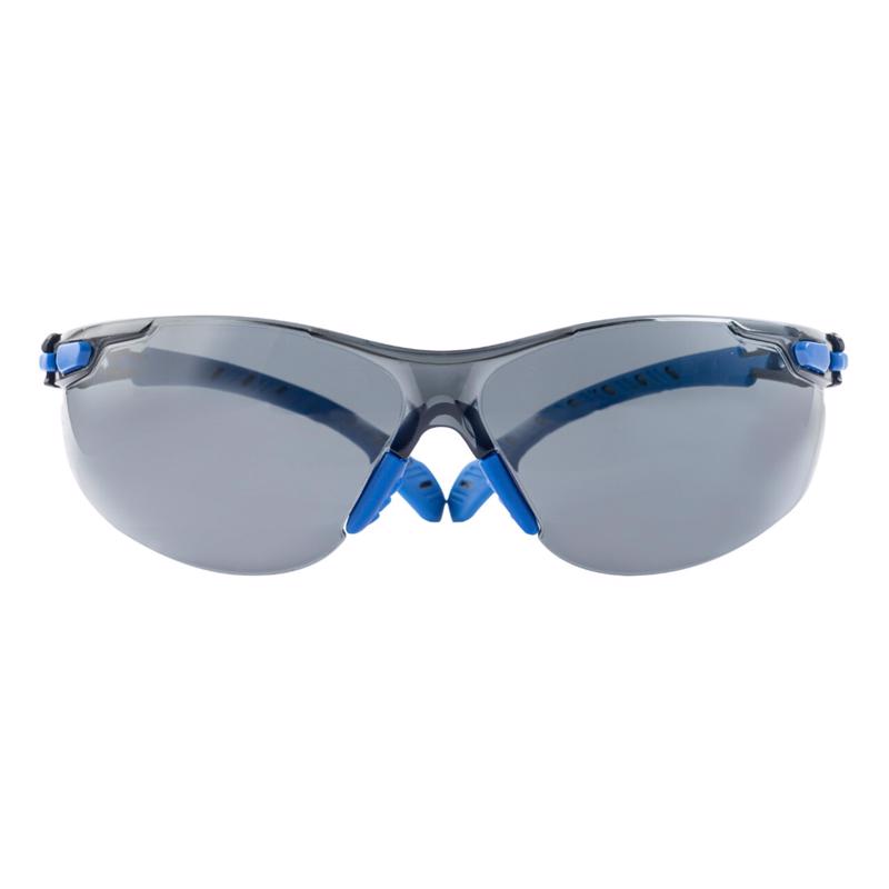 3M Scotchgard Anti-Fog Modern/Sleek Impact-Resistant Safety Glasses Gray Lens Black/Blue Frame