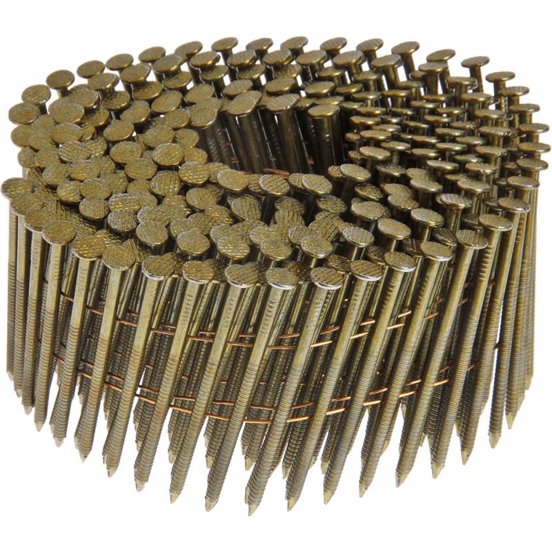 Grip-Rite 2-3/8 in. L X 11 Ga. Wire Coil Brite Framing Nails 15 deg 3000 pk