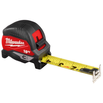 Milwaukee 16 ft. L X 2.05 in. W Compact Magnetic Tape Measure