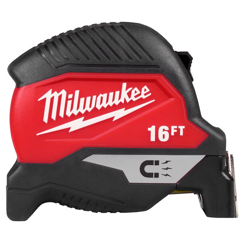 Milwaukee 16 ft. L X 2.05 in. W Compact Magnetic Tape Measure
