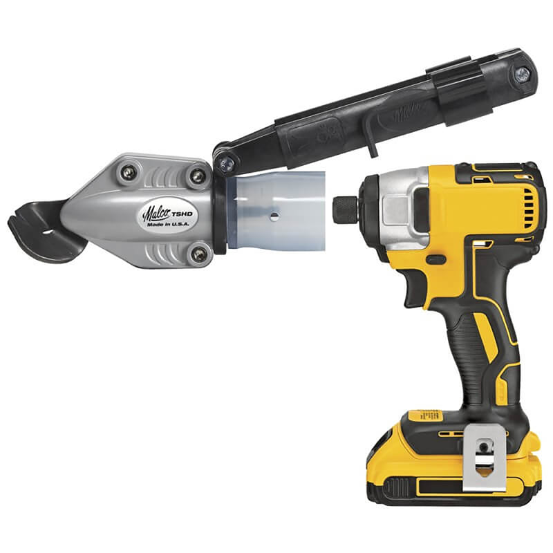 Malco TurboShear Sheet Metal Cutting Drill Attachment