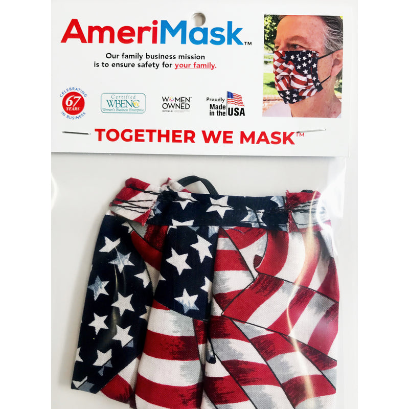 AmeriMask American Flag Face Mask Multicolored