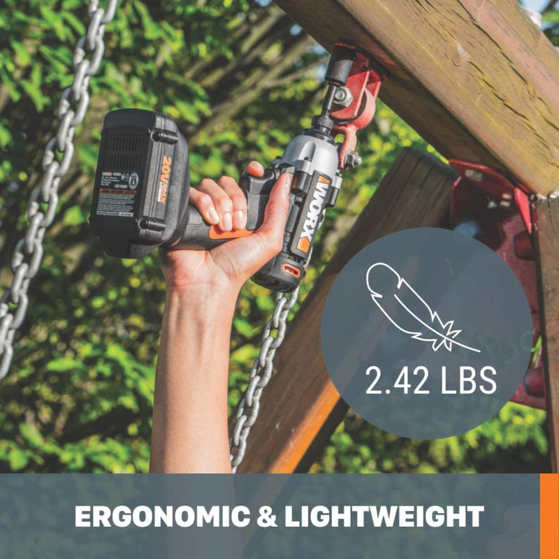 Worx 20V 1/4 in. Cordless Brushed Impact Driver Kit (Battery & Charger)