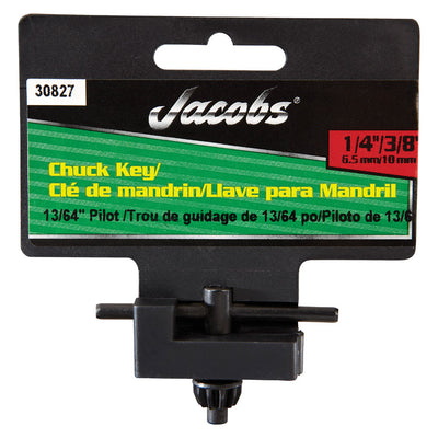 Jacobs 1/4 to 3/8 in. X 13/64 in. Chuck Key T-Handle Steel