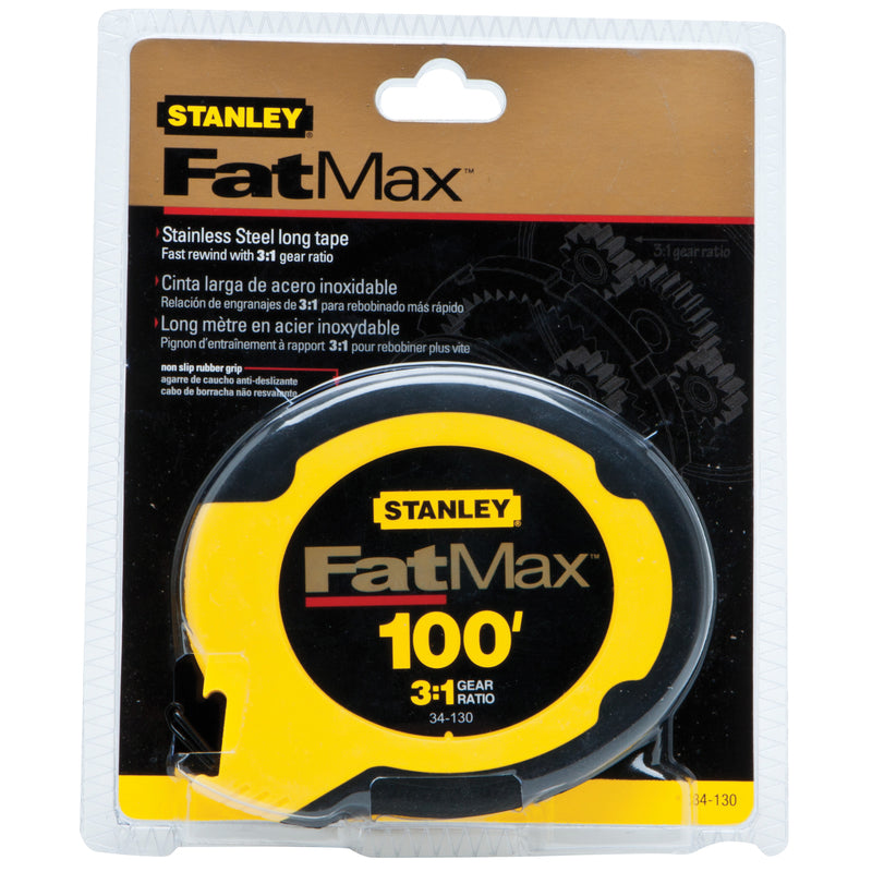 Stanley FatMax 100 ft. L X 0.38 in. W Compact Wide Blade Long Tape Measure