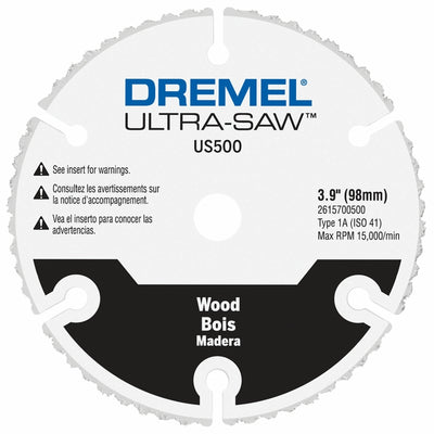 Dremel Ultra-Saw 3.9 in. Carbide Wood Cutting Wheel