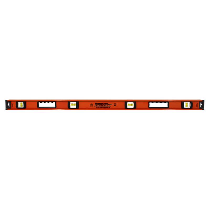 Johnson 48 in. Aluminum Heavy Duty I-Beam Level 4 vial