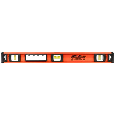 Johnson 24 in. Aluminum Heavy Duty I-Beam Level 3 vial
