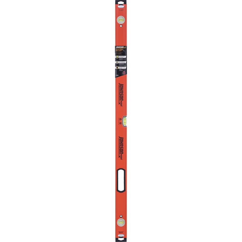 Johnson 48 in. Aluminum Heavy Duty Box Level 3 vial