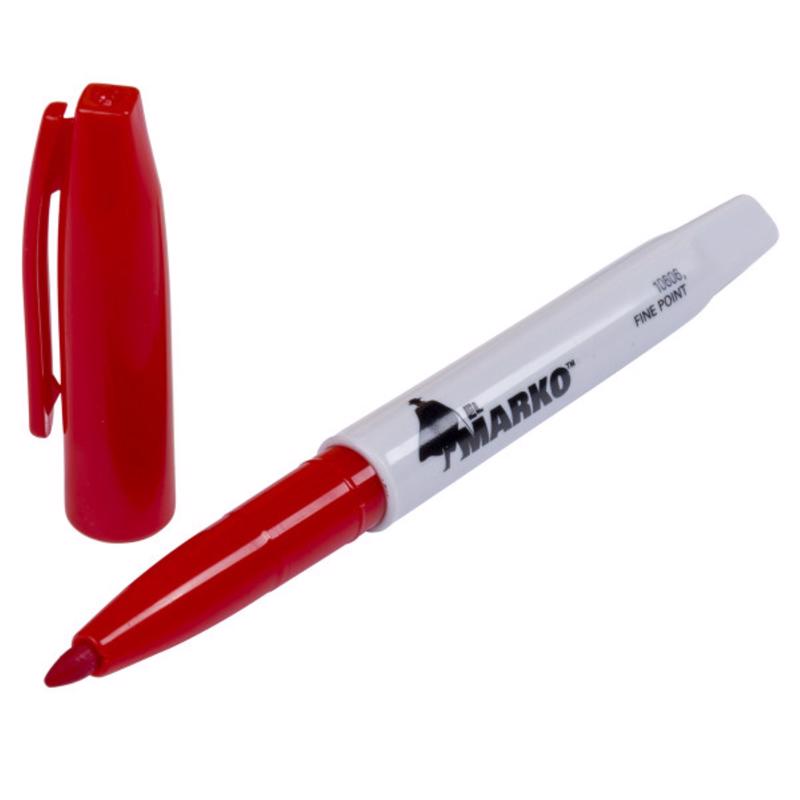 C.H. Hanson El Marko Red Fine Tip Permanent Marker