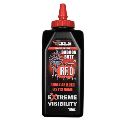 CE Tools 10 oz Permanent Extreme Visibility Marking Chalk Baboon Butt Red