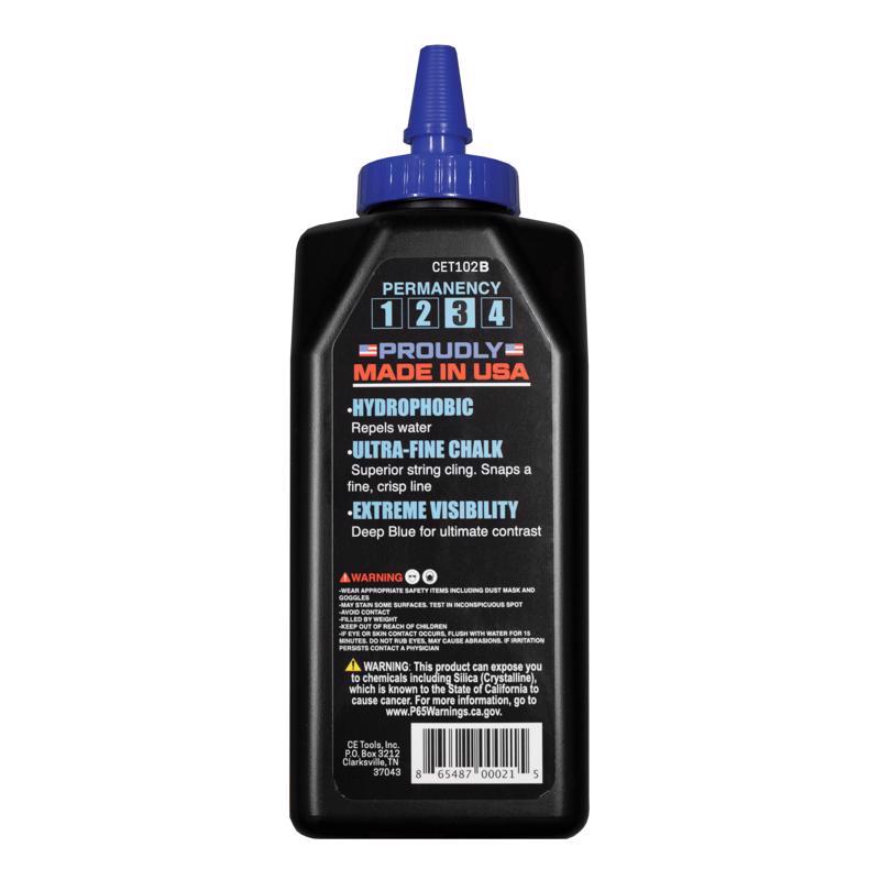 CE Tools 10 oz Semi-Permanent Extreme Visibility Marking Chalk Blue It Up