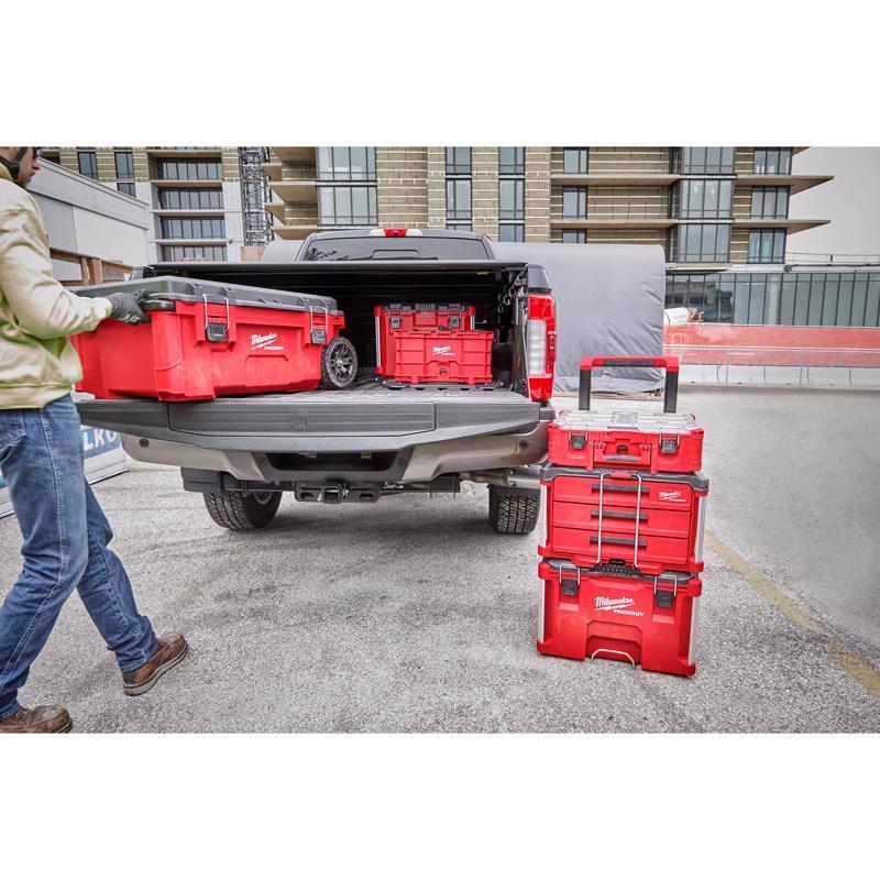 Milwaukee Packout 22 in. Modular 3-Drawer Tool Box Black/Red