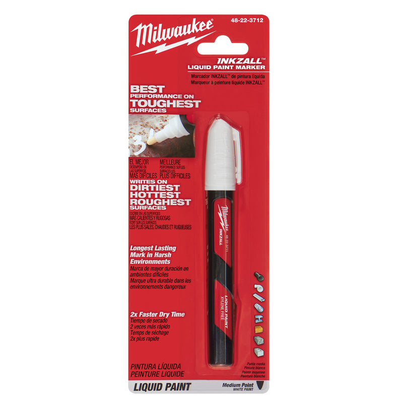 Milwaukee INKZALL White Liquid Paint Marker