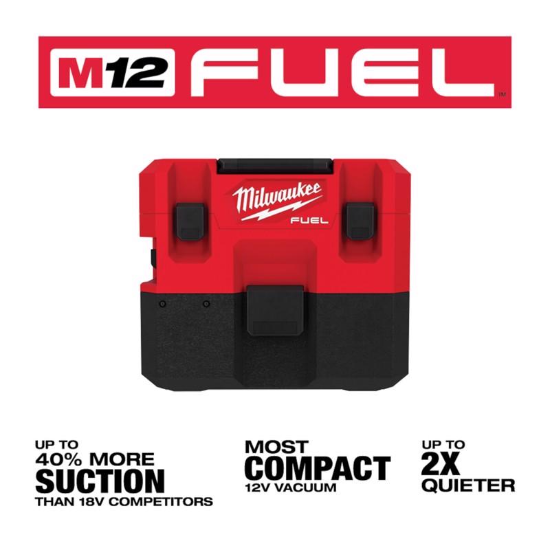 Milwaukee M12 FUEL 0960-20 1.6 gal Cordless Wet/Dry Vacuum Tool Only 12 V