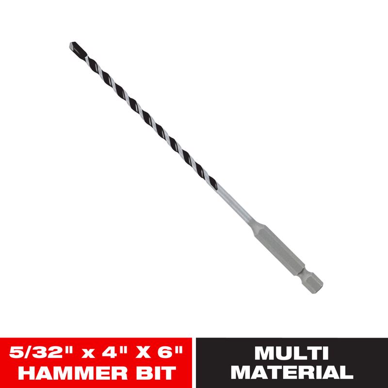Diablo 5/32 in. X 6 in. L Multi-Material Carbide Tipped Hammer Drill Bit Hex Shank