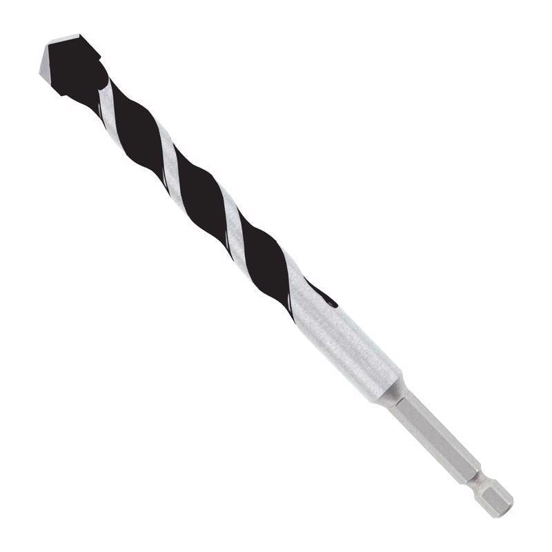 Diablo 1/2 in. X 6 in. L Multi-Material Carbide Tipped Hammer Drill Bit Hex Shank