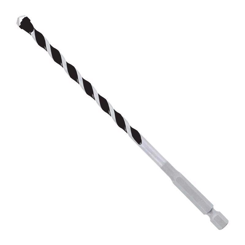 Diablo 1/4 in. X 6 in. L Multi-Material Carbide Tipped Hammer Drill Bit Hex Shank