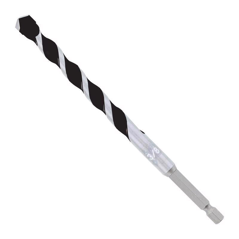 Diablo 3/8 in. X 6 in. L Multi-Material Carbide Tipped Hammer Drill Bit Hex Shank