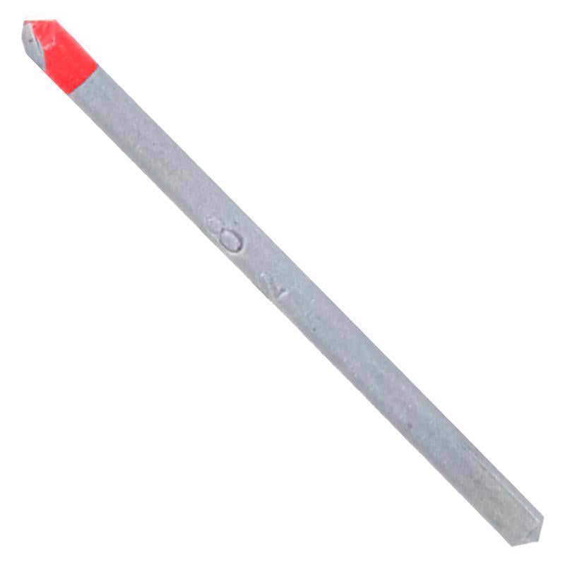 Diablo 1/8 in. X 2 in. L Carbide Tipped Tile and Stone Drill Bit 3-Flat Shank