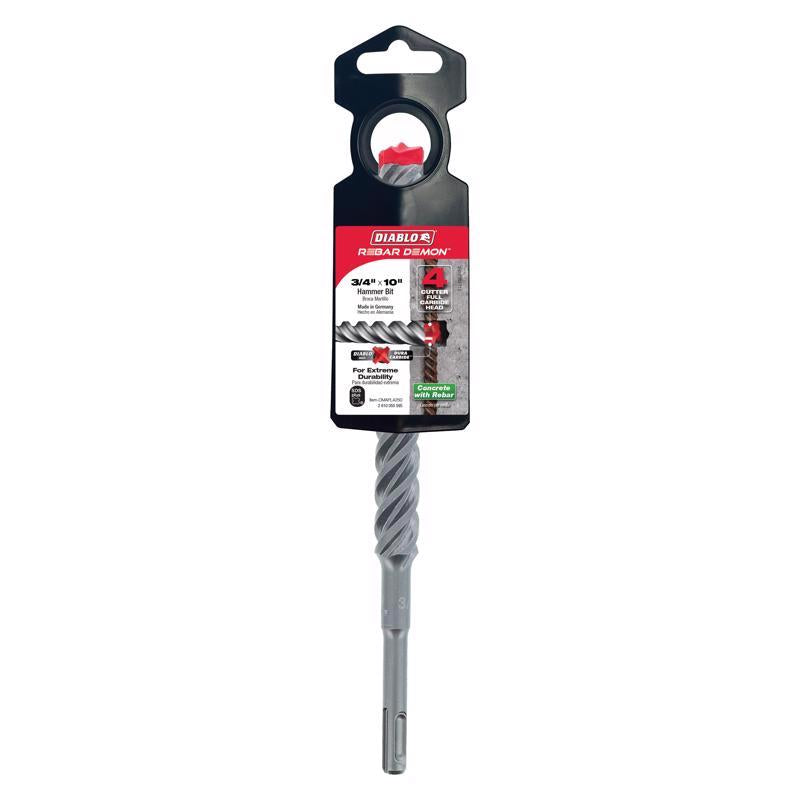 Diablo Rebar Demon 7/8 in. X 10 in. L Carbide Hammer Drill Bit SDS-Plus Shank