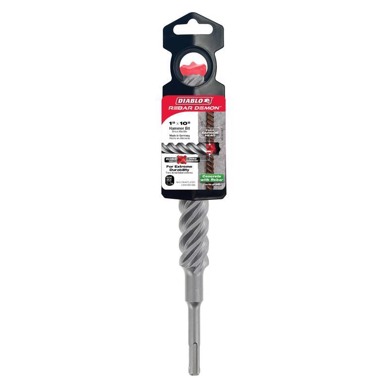 Diablo Rebar Demon 1 in. X 10 in. L Carbide Hammer Drill Bit SDS-Plus Shank