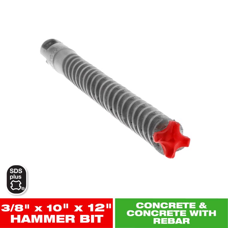 Diablo Rebar Demon 3/8 in. X 12 in. L Carbide Hammer Drill Bit SDS-Plus Shank