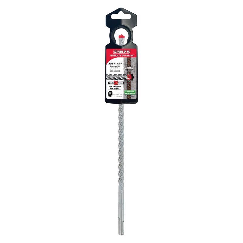 Diablo Rebar Demon 3/8 in. X 12 in. L Carbide Hammer Drill Bit SDS-Plus Shank