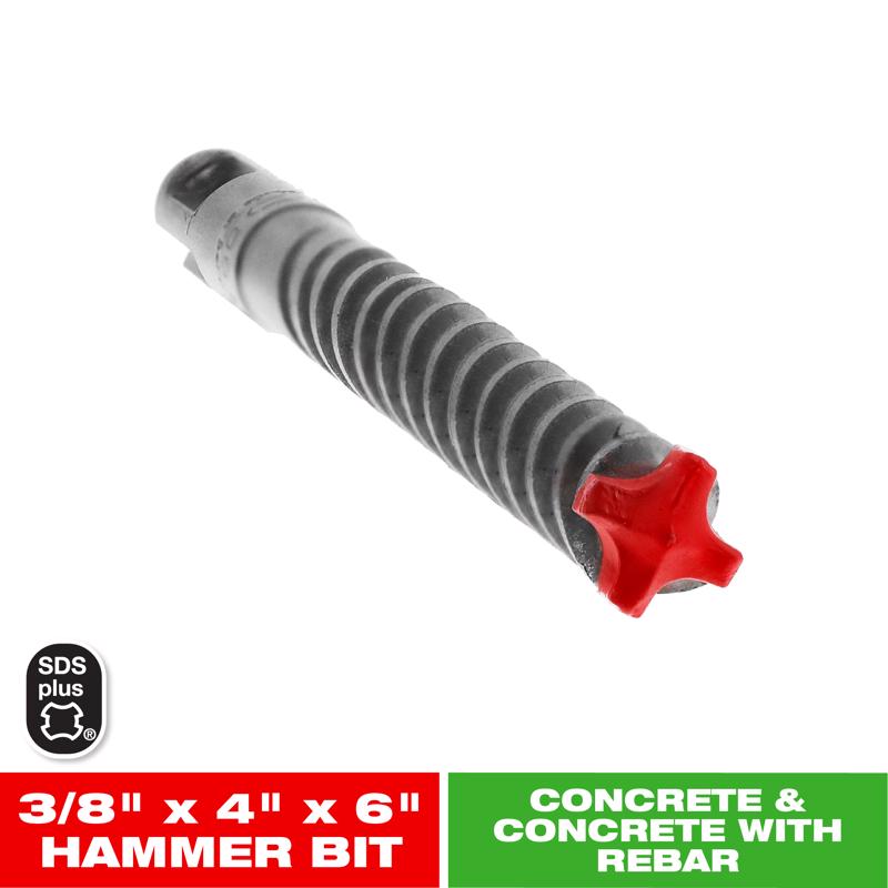 Diablo Rebar Demon 3/8 in. X 6 in. L Carbide Hammer Drill Bit SDS-Plus Shank